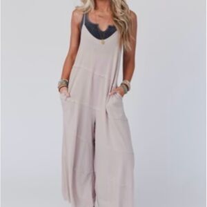 Three Bird Nest Stylish Cream Jumpsuit